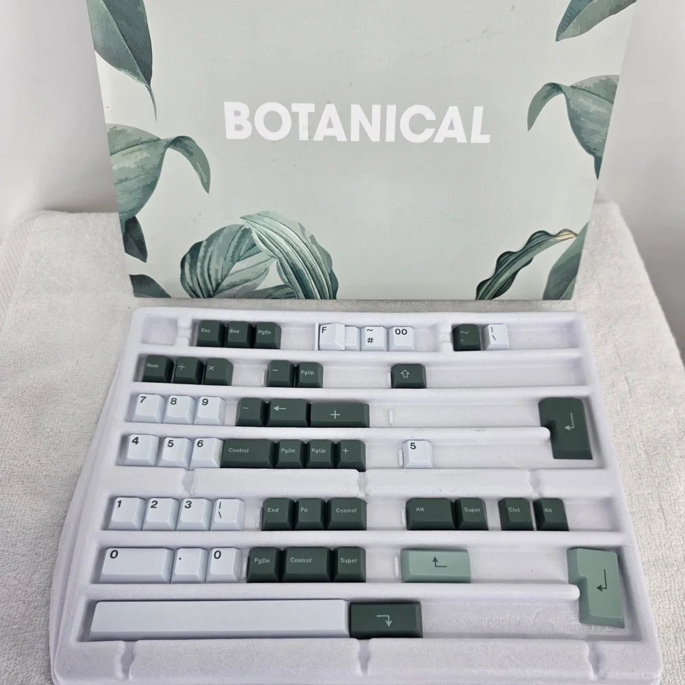 KBDfans Custom Mechanical Keyboard Bundle GMK Botanical Mizu 8008 Keycaps